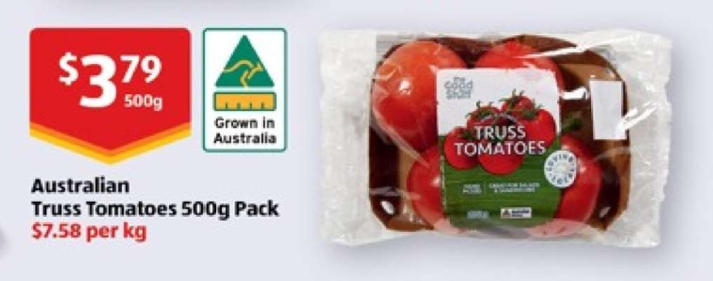 Australian Truss Tomatoes 500g Pack