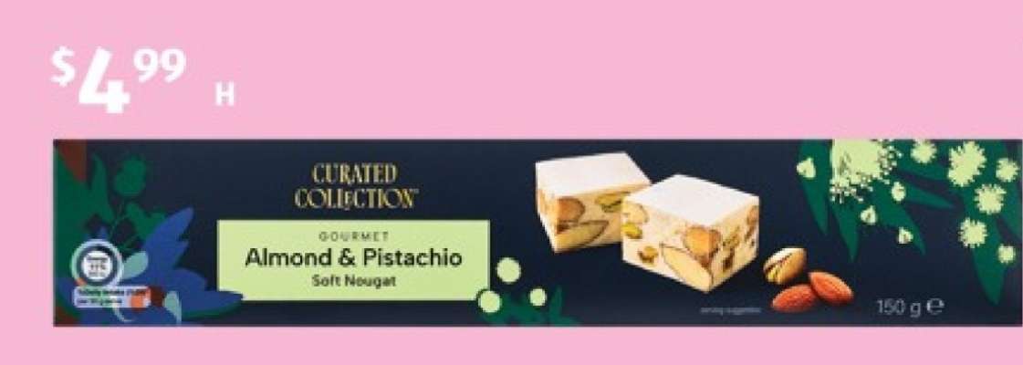 Curated Collection Gourmet Almond & Pistachio Soft Nougat