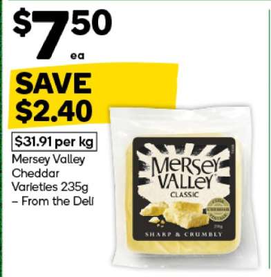 Mersey Valley Cheddar Varieties 235g