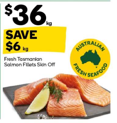 Fresh Tasmanian Salmon Fillets Skin Off