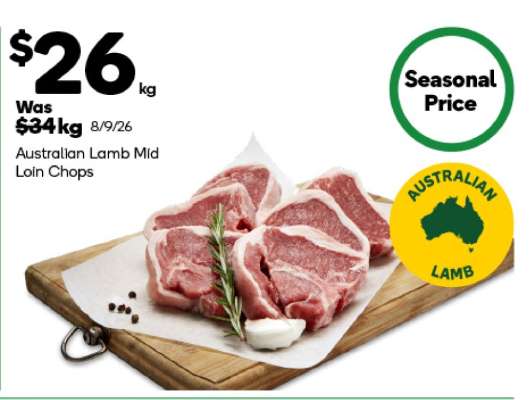 Australian Lamb Mid Loin Chops