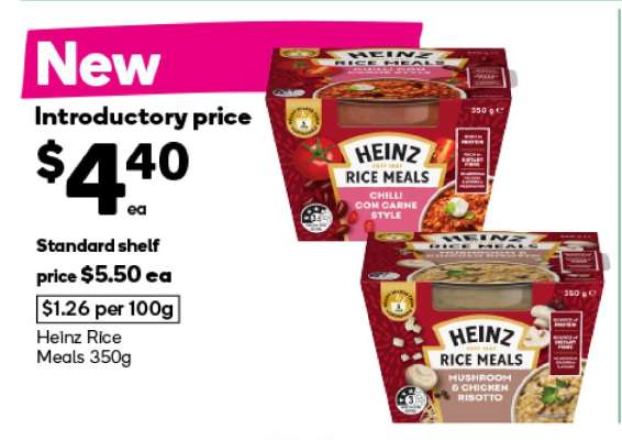Heinz Rice Meals 350g