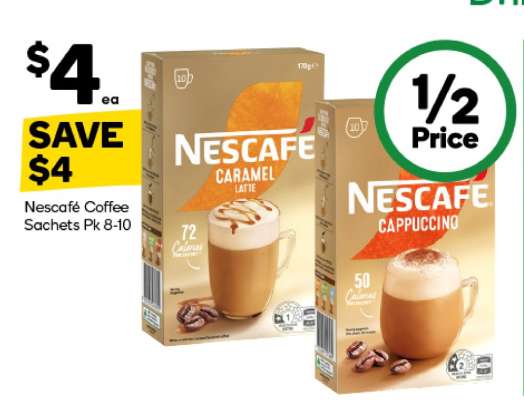 Nescafe Coffee Sachets Pk 8-10