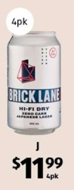 Brick Lane Hi-Fi Dry Zero Carb Japanese Lager
