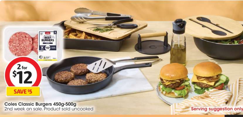 Coles Classic Burgers