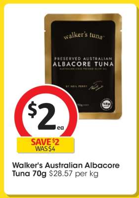 Walker's Australian Albacore Tuna 70g
