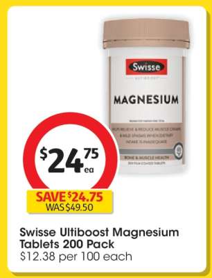 Swisse Ultiboost Magnesium Tablets 200 Pack