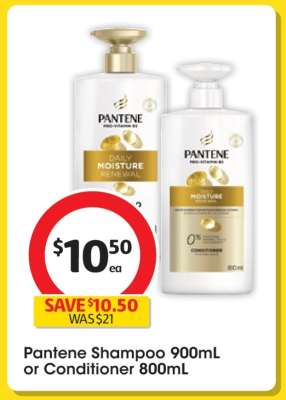Pantene Shampoo 900mL or Conditioner 800mL