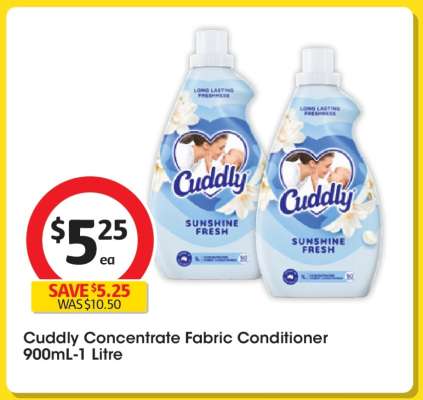 Cuddly Concentrate Fabric Conditioner