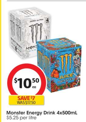 Monster Energy Drink 4x500mL