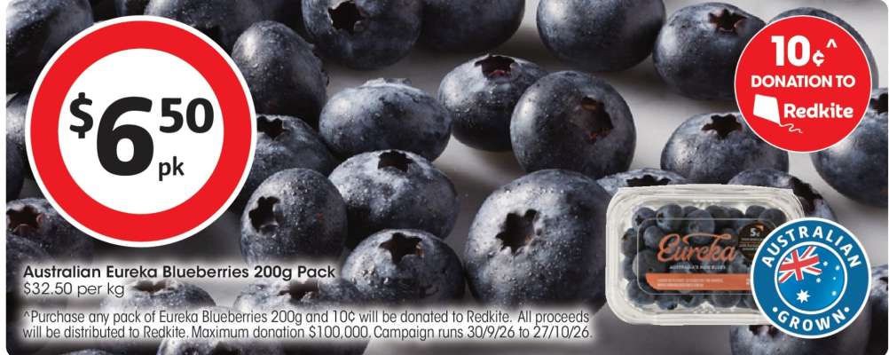 Australian Eureka Blueberries 200g Pack