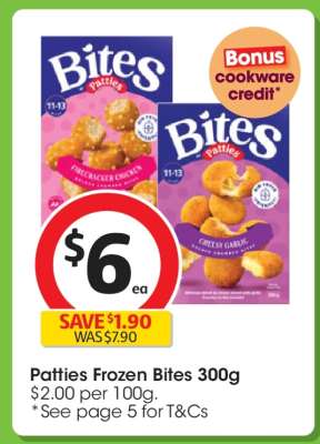 Patties Frozen Bites 300g