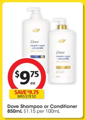Dove Shampoo or Conditioner
