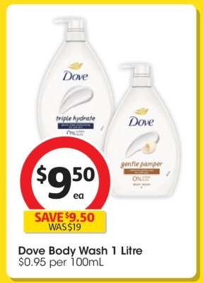 Dove Body Wash 1 Litre
