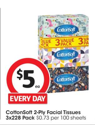CottonSoft 2-Ply Facial Tissues