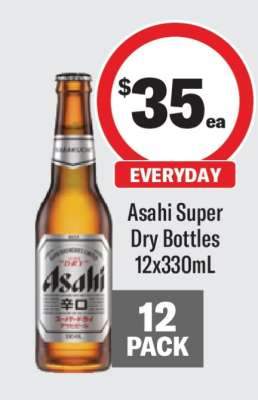 Asahi Super Dry Bottles