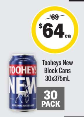 Tooheys New Block Cans