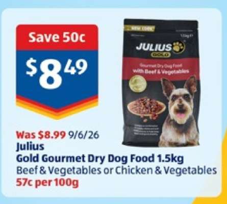 Julius Gold Gourmet Dry Dog Food 1.5kg