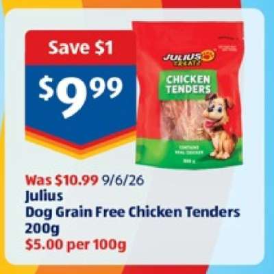 Julius Dog Grain Free Chicken Tenders