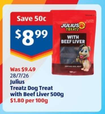 Julius Treatz Dog Treat with Beef Liver 500g