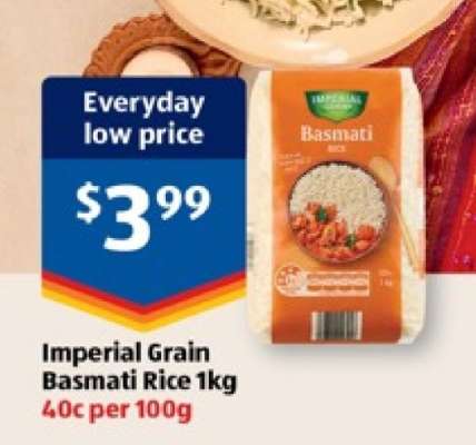 Imperial Grain Basmati Rice 1kg
