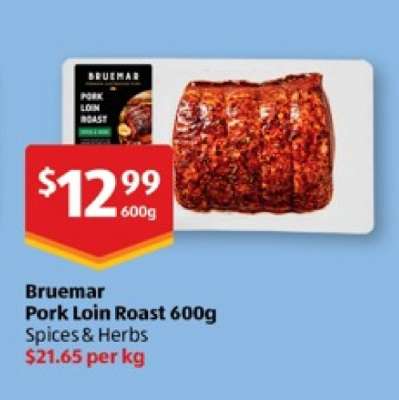 Bruemar Pork Loin Roast 600g