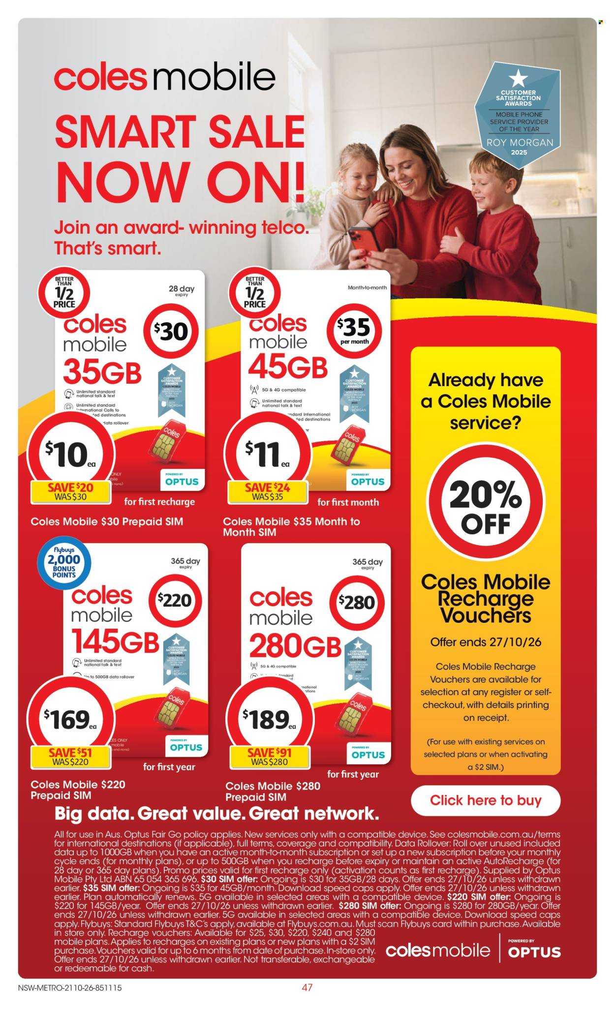 Coles catalogue - 21.10.2026 - 27.10.2026. Page 47