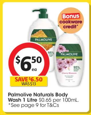 Palmolive Naturals Body Wash 1 Litre