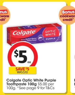 Colgate Optic White Purple Toothpaste 100g