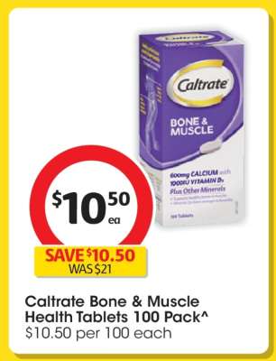 Caltrate Bone & Muscle Health Tablets 100 Pack^