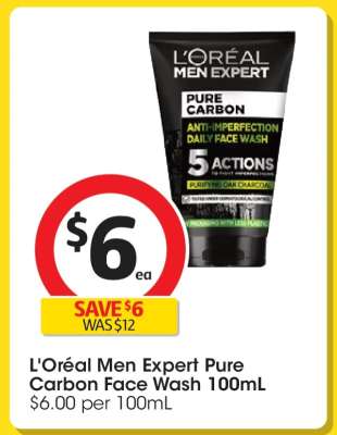 L'Oréal Men Expert Pure Carbon Face Wash 100mL
