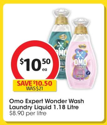 Omo Expert Wonder Wash Laundry Liquid 1.18 Litre