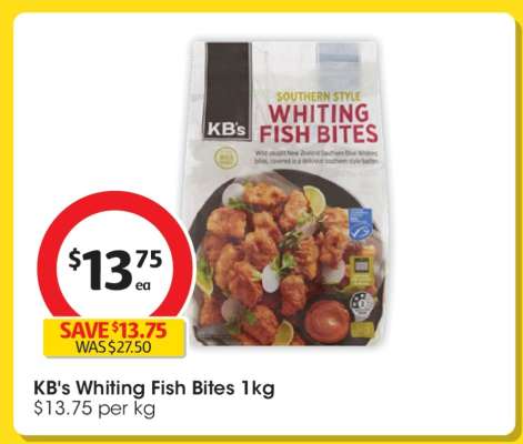 KB's Whiting Fish Bites 1kg