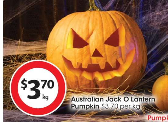 Australian Jack O Lantern Pumpkin