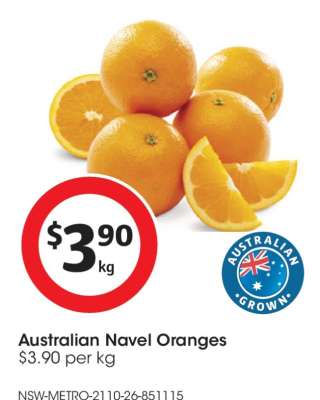 Australian Navel Oranges