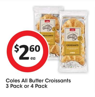 Coles All Butter Croissants
