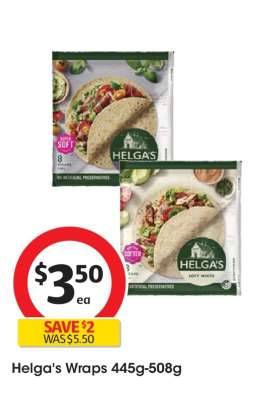 Helga's Wraps 445g-508g