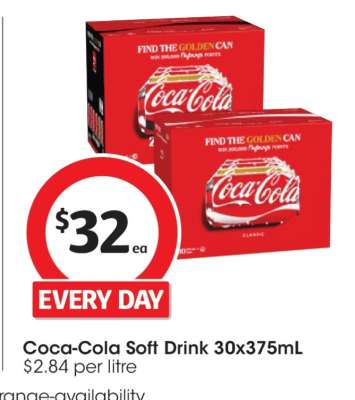 Coca-Cola Soft Drink 30x375mL