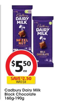 Cadbury Dairy Milk Block Chocolate