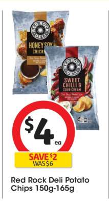 Red Rock Deli Potato Chips 150g-165g