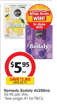 Remedy Sodaly 4x250mL