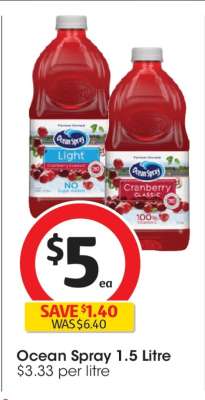 Ocean Spray 1.5 Litre