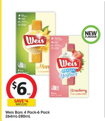 Weis Bars 4 Pack-6 Pack