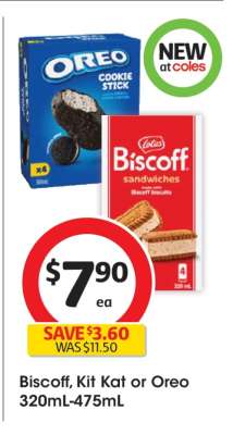 Biscoff, Kit Kat or Oreo