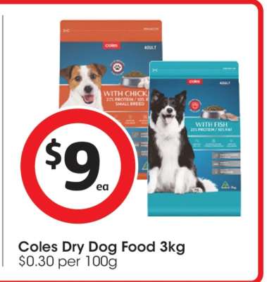 Coles Dry Dog Food 3kg