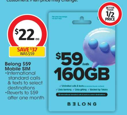 Belong $59 Mobile SIM