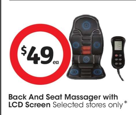 Back And Seat Massager with LCD Screen