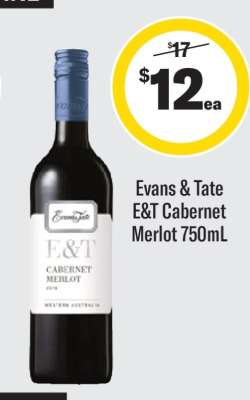 Evans & Tate E&T Cabernet Merlot 750mL