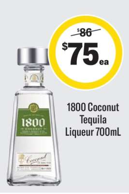 1800 Coconut Tequila Liqueur 700mL