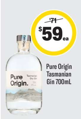 Pure Origin Tasmanian Gin 700mL